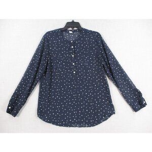 Old Navy Womens Star Print Long Sleeve Top L